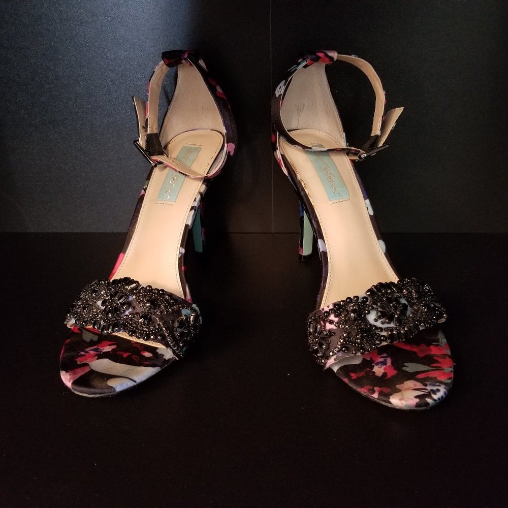 Blue by Betsy Johnson, Gina Embellished Evening Sandals